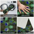 thumbnail image 4 of Haiem Peacock Feathers Front Door Mat Indoor Outdoor Entrance, Waterproof All-Season, All-Weather Doormat, Durable Flannel Fabric, Fade Resistant, Low Profile, 16x24in, 4 of 8