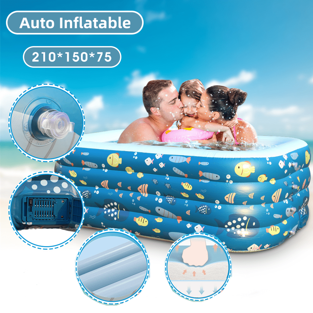 auto inflatable pool