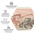 thumbnail image 3 of Vsdgher Combine harvester working with tractor Print Leather Coasters for Drinks, Durable Drink Coasters 4 Set for Tabletop Protection, Luxurious Home Décor and Housewarming Gift-Hexagon, 3 of 6