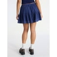 thumbnail image 3 of No Boundaries Drawcord Ruffle Mini Skirt with Lace Trim, Women's, 3 of 5