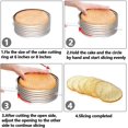 thumbnail image 4 of 1 pieza cortador redondo de capas de pastel de 6-8 pulgadas anillo de pastel ajustable de acero inoxidable herramienta de rebanador de pastel multicapa nivelador de pastel de mousse molde circular para rebanar pastel en partes iguales Rojo Verde, 4 of 5