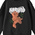 thumbnail image 2 of Naruto Single Color Leaping Naruto Crew Neck Long Sleeve Youth Black Sweatshirt-Medium, 2 of 5
