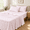 Pink-King, variant on - Flbed Sheets 4-piece Sheet Set Shabby Chic Botanical Coquettetagecore Vintflower Pattern Printed Bedding Deep Pocket Brown Taup