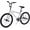 Bright Silver, variant on BMX Bikes for 6-14, Cuoote 20 Inch Bicycle with High-Carbon Steel BMX Frame, 360° Handlebar Rotation