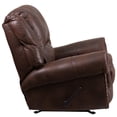 thumbnail image 2 of Breathable Padre Espresso Fabric Accent Nail Rocker Recliner, 2 of 5