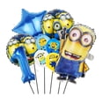 thumbnail image 4 of 1 juego de globos de aluminio de Minions, hombre amarillo, 18 pulgadas, redondos, inflados con helio, globos de látex, suministros para fiestas, decoraciones para baby shower, 4 of 5