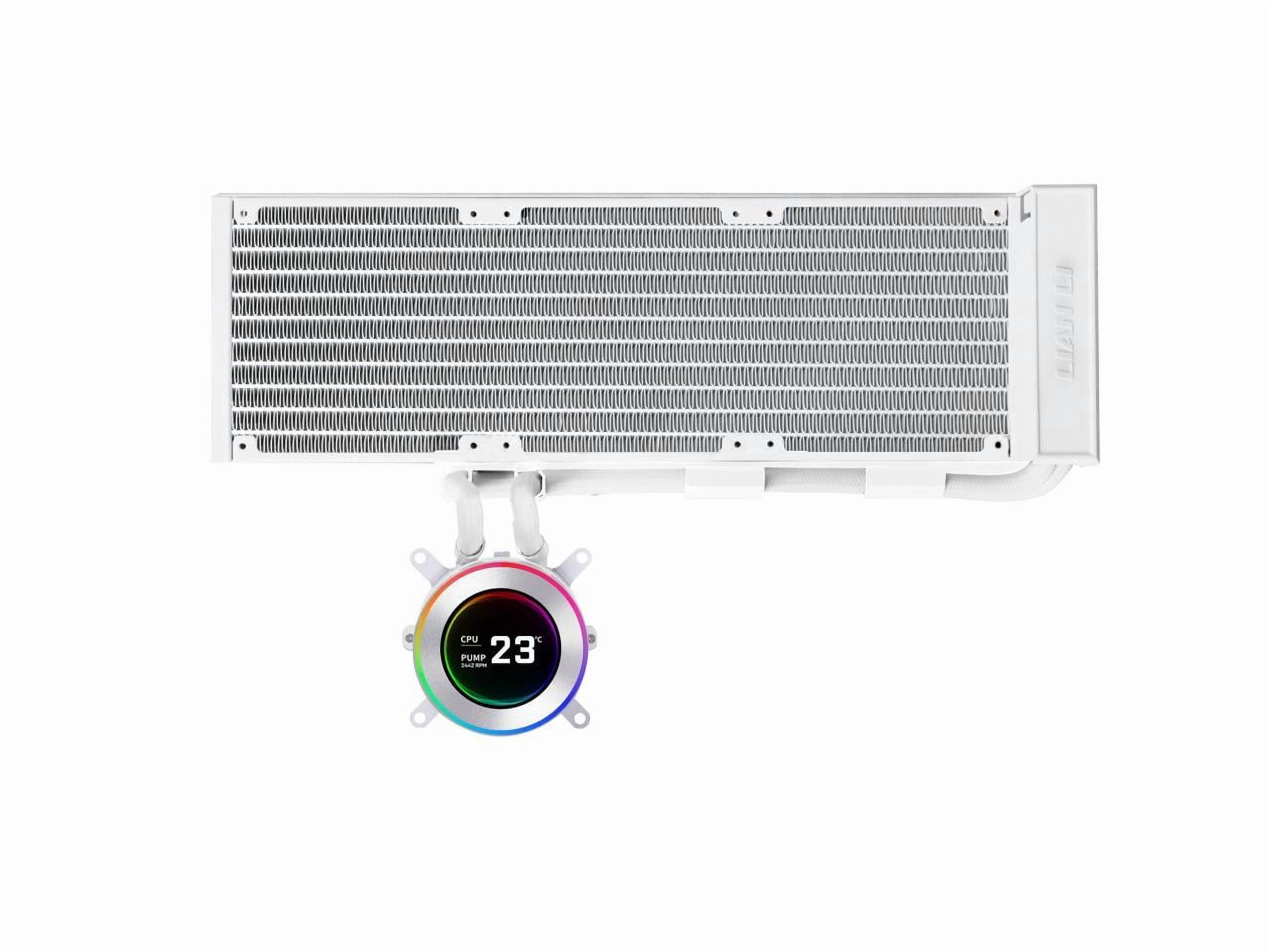 Lian Li Hydroshift II 360 Liquid CPU Cooler - Flexible Slide-Tube Clamp Coolant Pathway - 2.1 IPS LCD Screen - 3 Control Mode - Fits Most PC Fans - LGA 1851/1700, AMD AM5/AM4 - Black (HS2LCD36W)