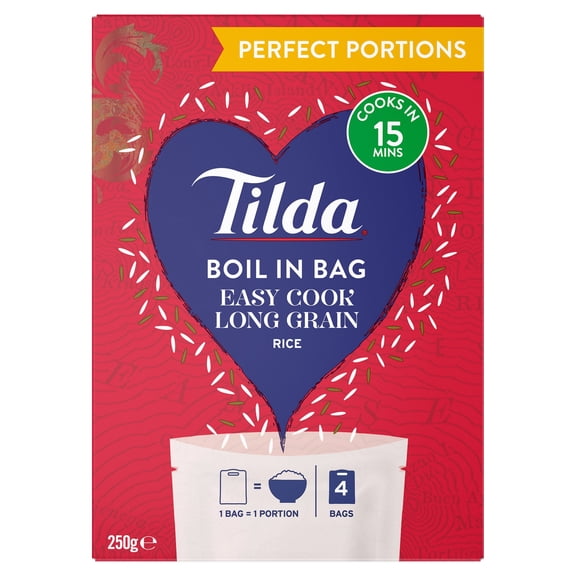 Tilda Boil In Bag Long Grain 250G, Imported from Britain