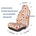 thumbnail image 3 of Wukai Fall 70s Groovy Hippie Full Set Car Seat Covers with Soft Padding Universal Auto Front Seats Protector and Cushion Mat, 3 of 5