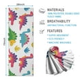thumbnail image 2 of White Dinosaurs ROAR Pattern Hot Yoga Mat Towel Non Slip for Hot Yoga - Quick-Drying Yoga Mat Cover with 4 Corner Pockets with Travel Bag - Hot Yoga Towel Non Slip Grip Moisture Wicking Sweat 70"x26", 2 of 6