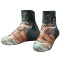 thumbnail image 1 of Verano Al Aire Libre Ciclismo Escalada en Senderismo Desierto A Campo Traviesa Calcetines Lycra Antisal Y Cubrezapatos (Saturn Green L), 1 of 9