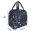thumbnail image 2 of Naloa Colorful Flowers Print Lunch Box for Women Men,Insulated Lunch Bag,Lunchbox,Thermal Leakproof Cooler,Reusable Lunch Tote Bag for Work School Travel Picnic, 2 of 7