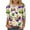 Beige, variant on Nmnitkp Spring 2026 Womens Tops Fashion 3/4 Sleeve Tops for Women Mardi Gras Mask Print Loose Crew Neck Women's T-Shirts, Casual Carnival Spring Wear Women's Tops, Tees & Blouses Beige,S