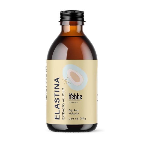 HEBBE - Elastina Acuosa 250 g | Anti-Flacidez y Rejuvenecedor Facial | Aumenta Flexibilidad y Elasti