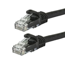 Monoprice Cat6 Ethernet Patch Cable - 20 Feet - Black | Network Internet Cord - Snagless RJ45, Stranded, 550Mhz, UTP, Pure Bare Copper Wire, 24AWG - Flexboot Series