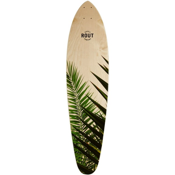 Rout Palms Kicktail Longboard Deck