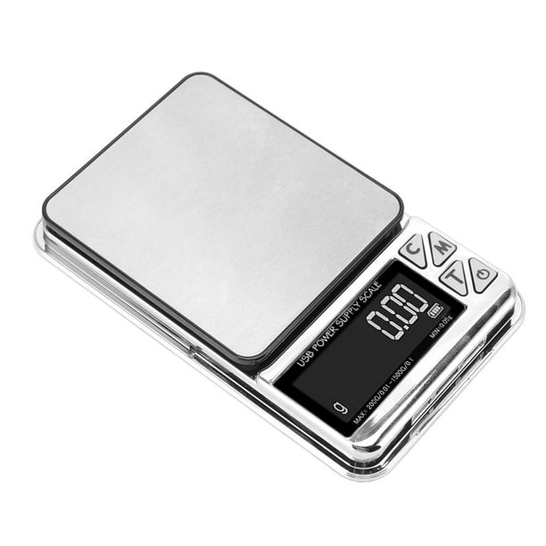 Home Digital Kitchen Scale 200g/0.01g‑1500g/0.1 High Accuracy USB  Rechargeable Stainless Steel Jewelry Scale for Food 