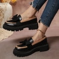 thumbnail image 2 of Xucatan Women's Platform Loafers, Glossy Round Toe Mules with Thick Lug Sole, Easy On Cushioned Insole Shoes, Versatile Everyday Work Weekend Style Gift, 2 of 6