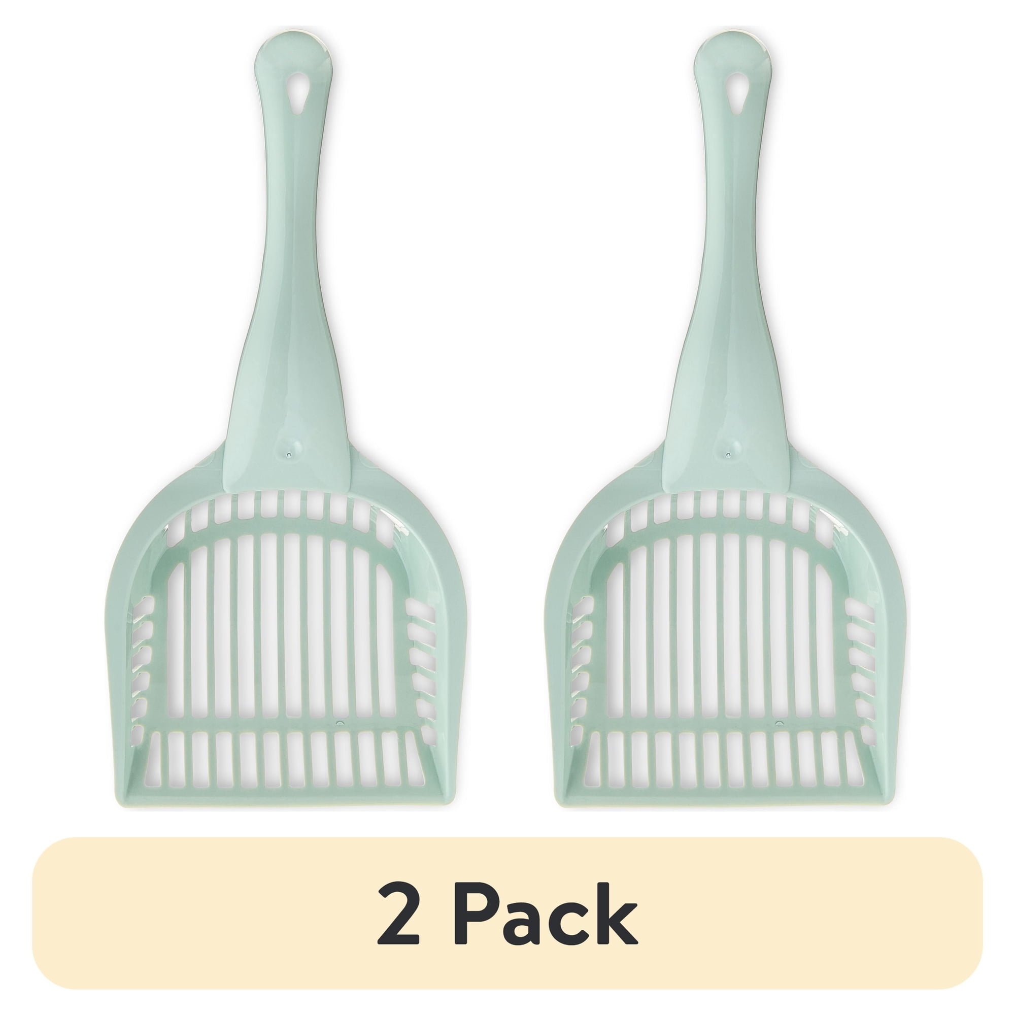 (2 pack) Vibrant Life Basic Litter Scoop, Green, 1 Count