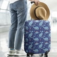thumbnail image 2 of DarkBlue Cartoon Dinosaurs Pattern Luggage Cover Fashion Suitcase Cover Baggage Covers Fit 25-28 Inch Luggage (Go Travel), 2 of 5