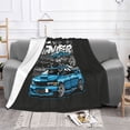 thumbnail image 2 of XMXT Flannel Throw Blanket for Couch, Warm Japanese Drift Auto Print Bed Sofa Decor Blankets for Home Bedroom, 50 x 40 inches, 2 of 8