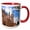 Red/White, variant on 3drose, Germany, Nuremberg, Towers of St Sebald Church - Eu10 Mgl0145 - Miva Stock, 11oz Two-tone Red Mug