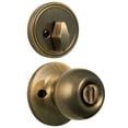 thumbnail image 4 of Hyper Tough Keyed Entry Antique Brass Ball Doorknob and Deadbolt Combo Pack, 4 of 9