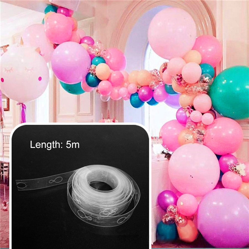 5m Useful Balloon Chain Tape Arch Connect Strip for Wedding Birthday Party Decor