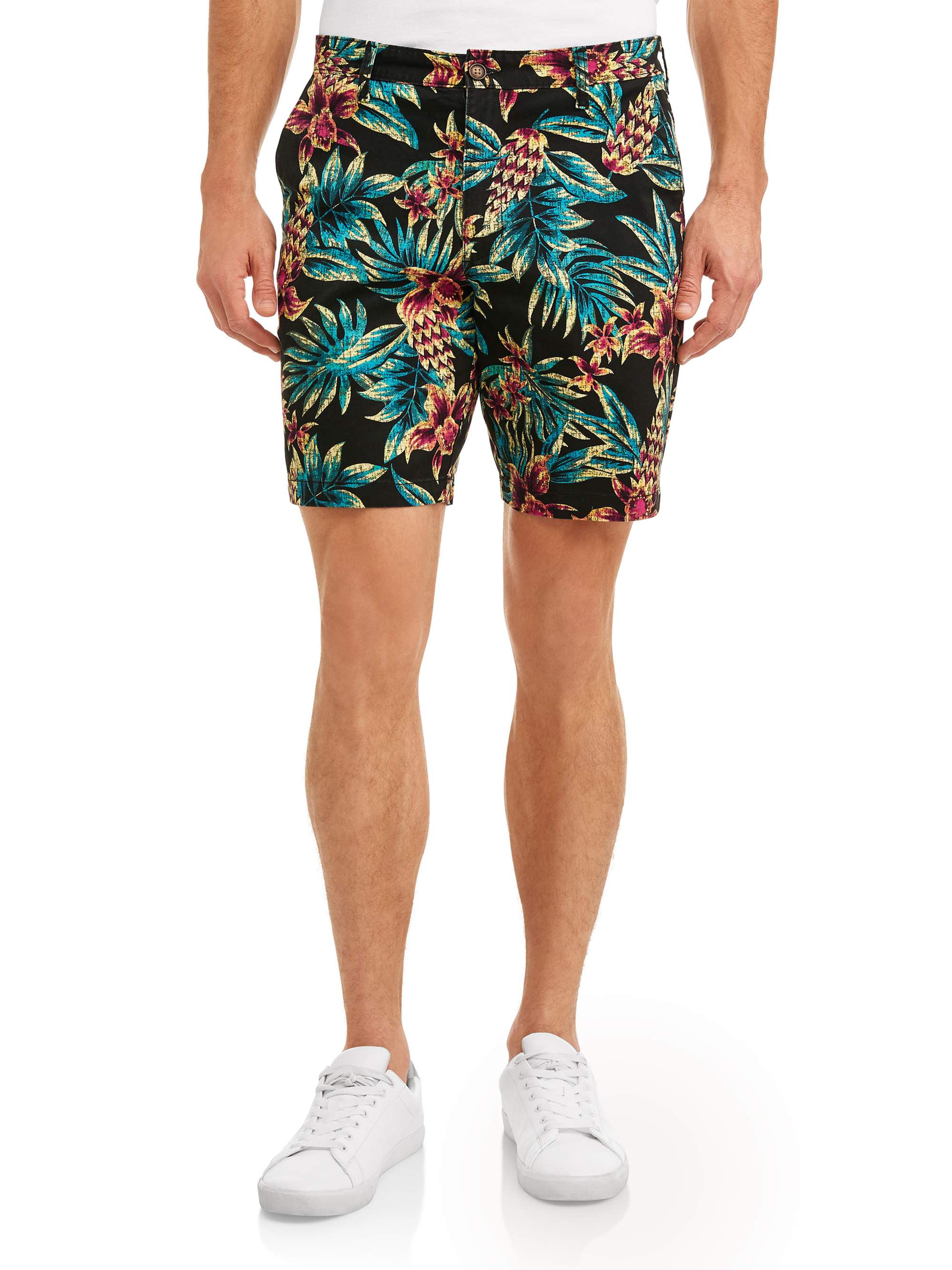 Men's Flat Front Shorts, 9" inseam