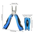 thumbnail image 2 of Xecvkr Large Multifunctional Foldable Mini Pliers Outdoor Portable Combination Tool Aluminum Car Climbing Repair Survival 6.1x5.4in 1pc, 2 of 4