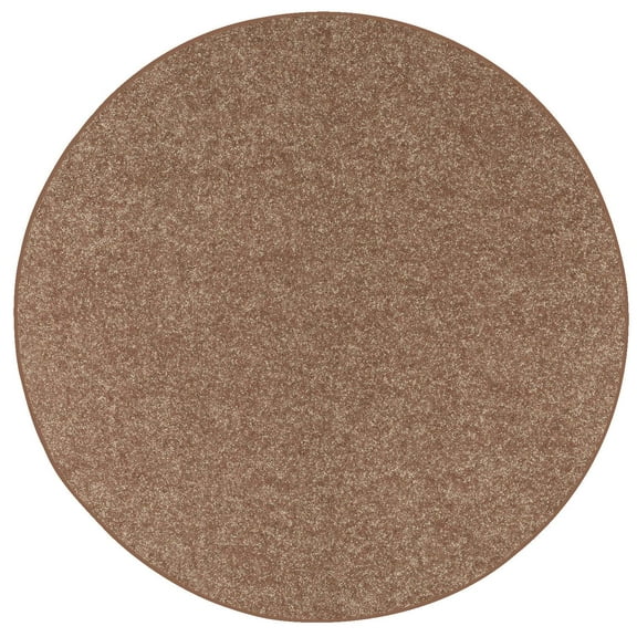 Ambiant Kids Solid Color Area Rugs Brown - 24" x 24" Round (Set Of 6)