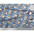 thumbnail image 2 of Soimoi Rayon Fabric Love Text & Puppies Dog Decor Fabric Printed Yard 42 Inch Wide, 2 of 3