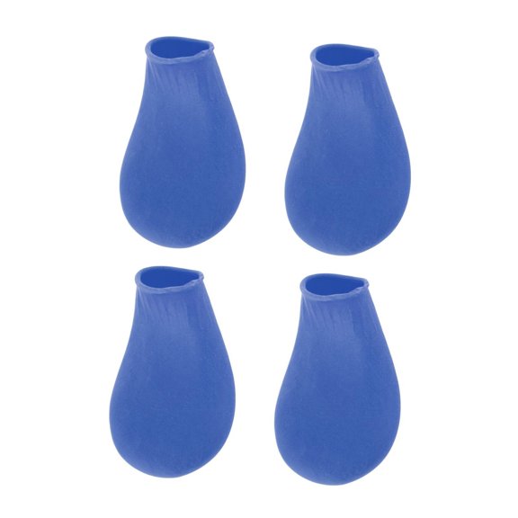 Botas de lluvia para mascotas Zulema antideslizante caucho cachorro pata cubierta Azul M