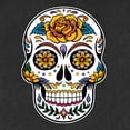 thumbnail image 5 of Wild Bobby Day Of The Dead Sugar Skull Pop Culture Men Premium Tri Blend Tee, Vintage Black, Small, 5 of 5
