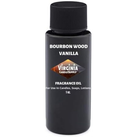 Bourbon Wood Vanilla Fragrance Oil (1 Oz Bottle) For Candle Making, Soap Making, Making, Room Sprays, s, Car Fresheners, Slime, Bath Bombs, Warmers…