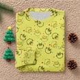 thumbnail image 4 of Ugly Grinch Christmas Sweater Women Funny - Crewneck,Long Sleeve,Knit,Fluorescent Green,Medium, 4 of 4