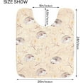 thumbnail image 6 of Coolnut Adorable Hedgehogs Bathroom Rug Rectangular Bath Mat Non Slip Bath Rugs Absorbent Shaggy Bathmats for Sink Shower 16" x 24" Home Decor, 6 of 7