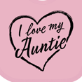 thumbnail image 4 of Inktastic I Love My Auntie in Black Chalk Heart Boys or Girls Baby Bib, 4 of 4