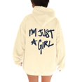 thumbnail image 4 of XIAOCHA Men's I'M Just A Girl Graphic Print Hoodie Long Sleeve Hooded Pullover Knit Top Soft Playful Casual Hoodies, 4 of 8
