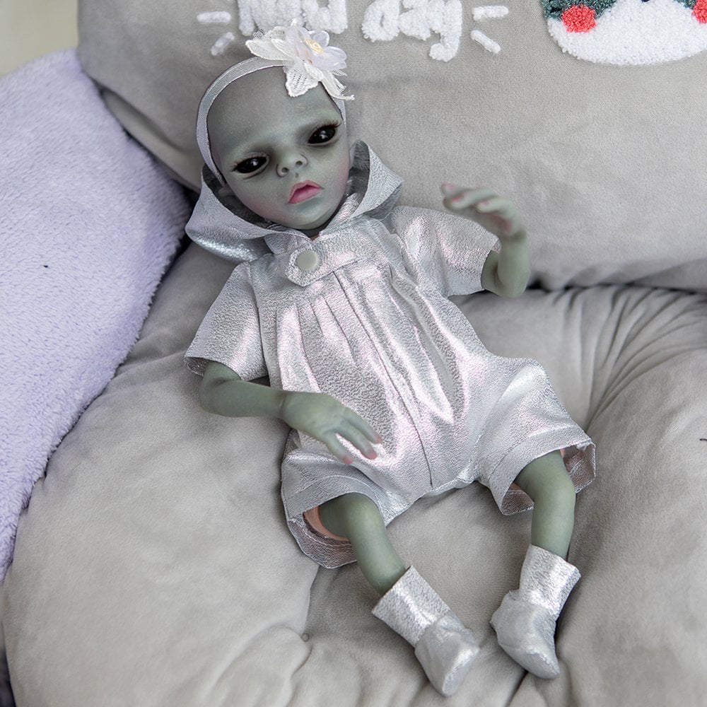 Baby Alien Reborn Finished Handmade Doll Painted Movable Babe Toy