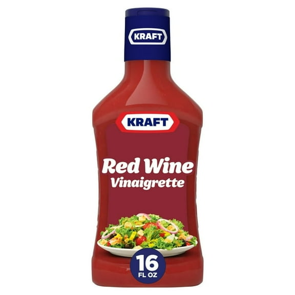 Kraft Red Wine Vinaigrette, 16 fl oz Bottle -Pack of 2