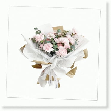 SparkleWrap Floral Bouquet Gift Package Paper Roll - Moldable Mesh Sequin Wrappers for Birthday, Wedding & Holiday Decoration. Florist Packaging Supplies: 2 Rolls Tulle Flower Wrap