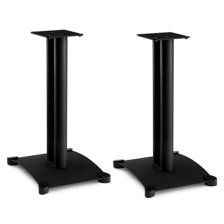 UPC: 0793795523501 | Sanus SF22 Steel Series 22  Bookshelf Speaker Stands – Pair (Black)