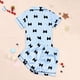thumbnail image 4 of Conjuntos de solapa de manga corta para niños, ropa de dormir de seda sintética para el hogar de verano para niños, conjunto de ropa de dormir para niñas, ropa de dormir de manga corta con lazo de col, 4 of 6