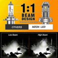 thumbnail image 4 of MZGN R2 P45T LED Headlight Bulb for Motorcycles, 12V, High/Low Beam, 4 of 5