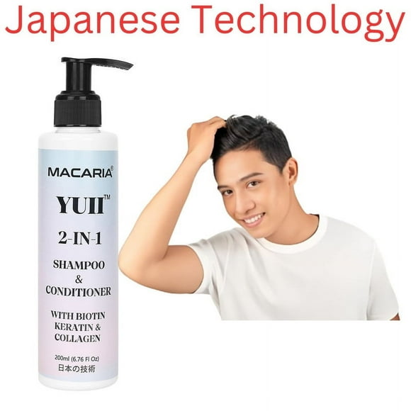 YUII Conditioner + Shampoo For Hair Loss Set For Women Hair damage Control & Strengthening | biotin shampoo for hair growth | biotin shampoo and conditioner vegan | biotin shampoo for men