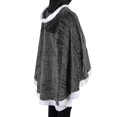thumbnail image 6 of Npolar Hoodie Blanket Wrap Wearable Hoodie Snuggle Robe Sweatshirt Soft Lined Cuddle Poncho Cape with Hat 2 Pockets Buttons, Grey, 6 of 6