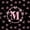 Pink Black M, variant on meiyoeat Pink Bowknot Monogrammed P Bedding,3D Cartoon Pearl Duvet Cover Full For Girl,Pink Reversible,3 Pieces,1 Duvet Cover and 2 Pillowcases