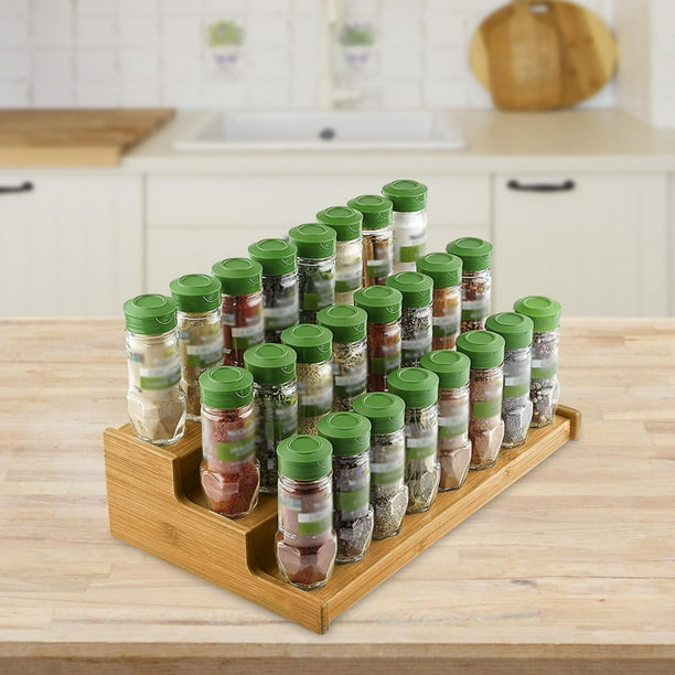 Shangren Bamboo Spice Rack Cupboard Counter Cabinet Space Saving Spice Rack Organizer Walmart