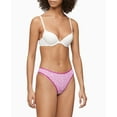 thumbnail image 2 of CALVIN KLEIN Intimates Purple Cotton Blend Plush Elastic Striped Thong Underwear XL, 2 of 2